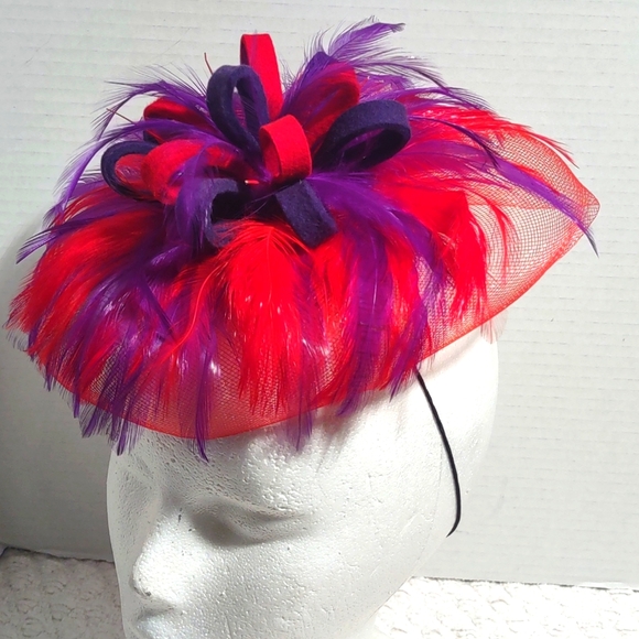 Red Hat w/Purple Accent - Picture 3 of 4